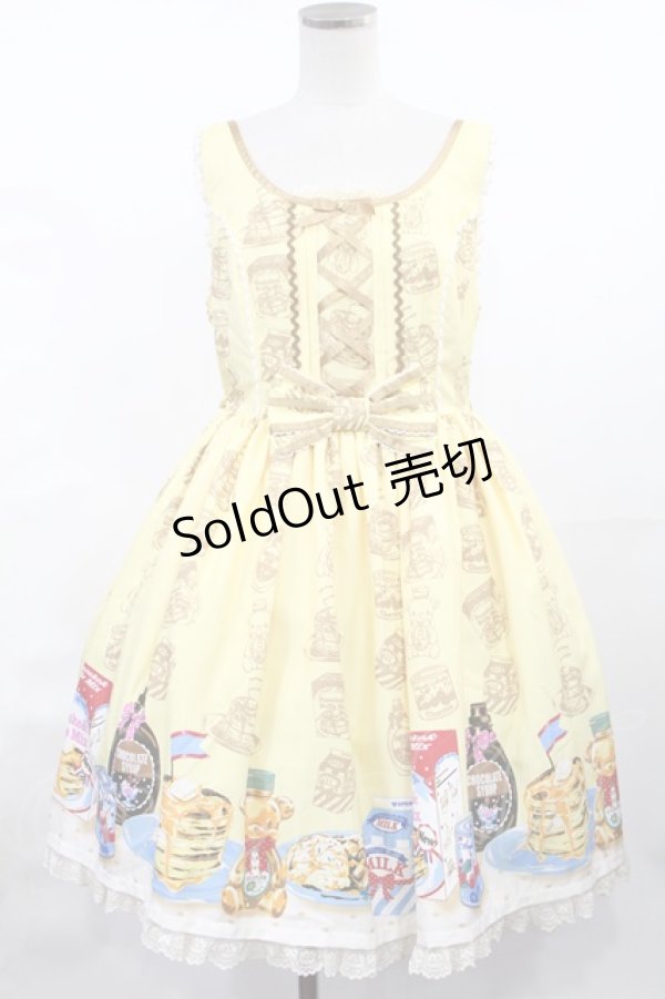 画像1: Angelic Pretty / Honey Cakeラウンドジャンパースカート Free イエロー H-25-04-25-1001-AP-OP-NS-ZH (1)