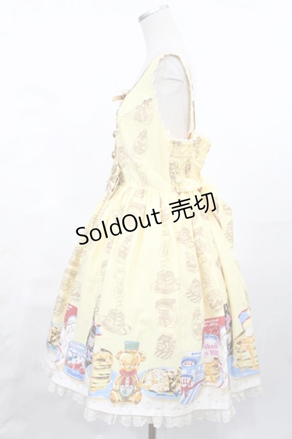 画像2: Angelic Pretty / Honey Cakeラウンドジャンパースカート Free イエロー H-25-04-25-1001-AP-OP-NS-ZH (2)