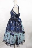 画像2: metamorphose / 黒猫と魔法の地図リボンジャンパースカート サイズ1 ネイビー H-25-04-25-1005-ME-OP-NS-ZH (2)