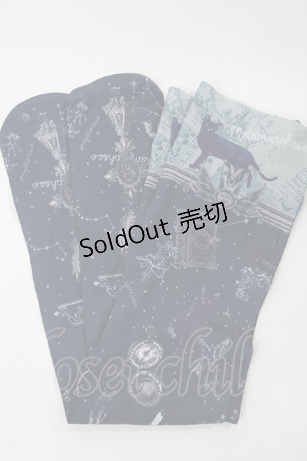 画像4: metamorphose / 黒猫と魔法の地図リボンジャンパースカート サイズ1 ネイビー H-25-04-25-1005-ME-OP-NS-ZH (4)