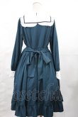 画像2: Amavel / Antique Chicスクエアヨークロングワンピース Free グリーン H-25-04-25-1010-CA-OP-NS-ZH (2)
