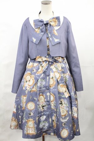 画像: Forest Wardrobe（海外ロリータブランド） / 永遠のエコー 半袖ワンピース+ジャケットセット XL グレーパープル H-25-04-25-1011-LO-OP-NS-ZH