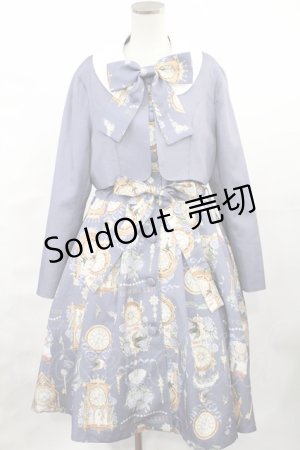 画像: Forest Wardrobe（海外ロリータブランド） / 永遠のエコー 半袖ワンピース+ジャケットセット XL グレーパープル H-25-04-25-1011-LO-OP-NS-ZH