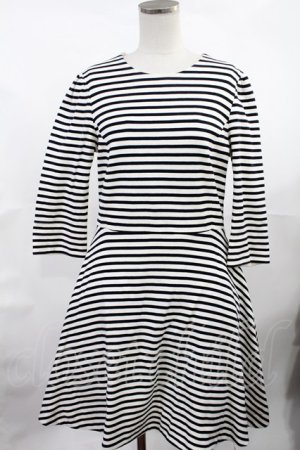 画像: Franche Lippee / ボーダーワンピース M オフ H-25-04-25-1015-LO-OP-NS-ZH