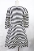 画像2: Franche Lippee / ボーダーワンピース M オフ H-25-04-25-1015-LO-OP-NS-ZH (2)