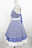画像2: Angelic Pretty / マリンストーリーストライプジャンパースカート Free ブルー H-25-04-25-1002-AP-OP-NS-ZH (2)