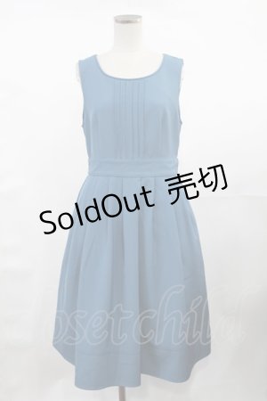 画像: Fi.n.t / ピンタック使いノースリーブワンピース Free BLUE GREEN H-25-04-25-1018-CA-OP-NS-ZH