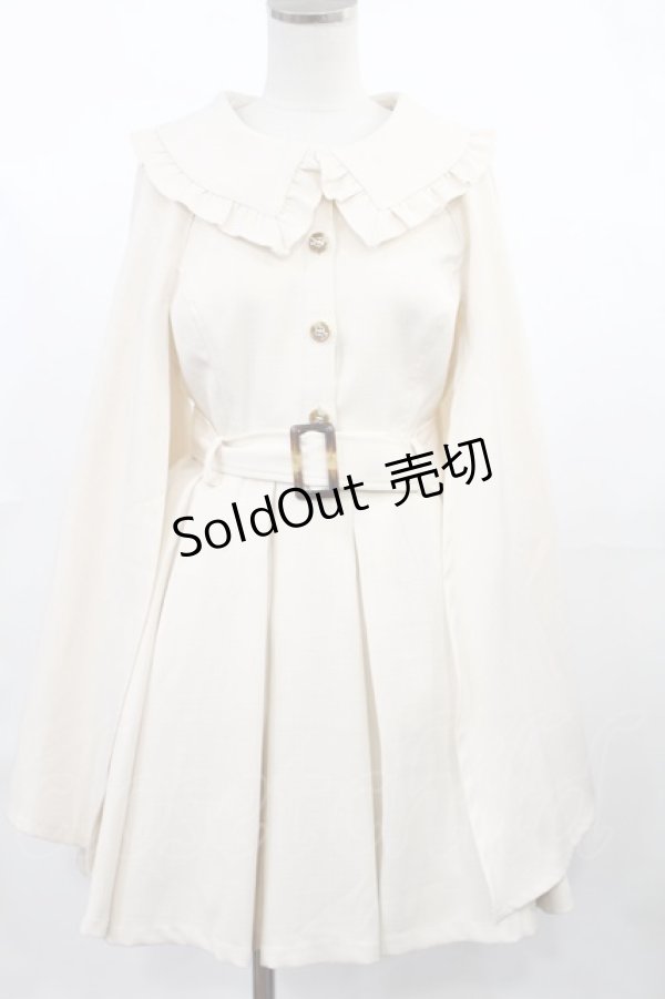 画像1: axes femme POETIQUE / スリット袖風ノースリワンピ M アイボリー H-25-04-25-1023-AX-OP-NS-ZH (1)