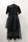 画像2: Candy Stripper / SHEER SHIRRING DRESS 2 ブラック×ブラック H-25-04-25-078-PU-OP-KB-ZH (2)
