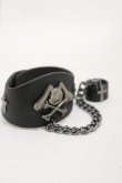 画像1: NieR Clothing / リング＆ベルトブレス  黒 H-25-04-25-010-PU-AC-KB-ZH (1)