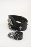 画像2: NieR Clothing / リング＆ベルトブレス  黒 H-25-04-25-010-PU-AC-KB-ZH (2)