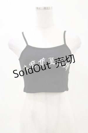 画像: REFLEM / クロップドキャミソール FREE 黒 H-25-04-25-016-PU-TO-KB-ZH