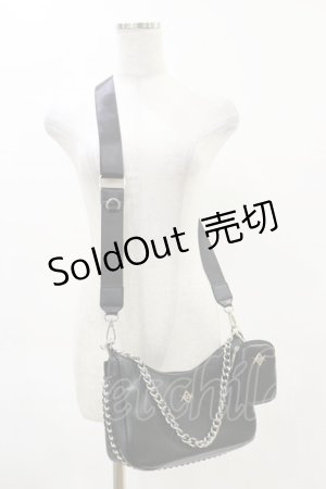 画像: REFLEM / ミニバッグ付きボディバッグ  黒 H-25-04-25-002-PU-BG-KB-ZH