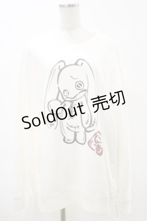 画像: NieR Clothing / にぃあスウェットトップス  白 H-25-04-25-030-PU-TO-KB-ZH