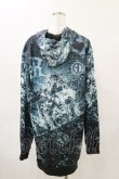 画像2: NieR Clothing / 総柄ZIPパーカー  青系 H-25-04-25-040-PU-TO-KB-ZH (2)
