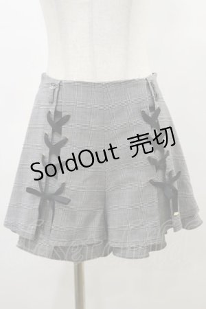 画像: Rojita / フロントWレースアップショートパンツ Free ブラック H-25-04-26-059-LO-TO-NS-ZH