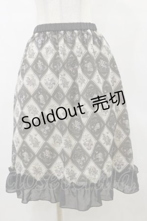画像: axes femme / 裾フリルスカート M グレー H-25-04-26-070-AX-SK-NS-ZH