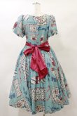画像2: Dark Star Island（海外ロリータブランド） / Antique Tea Partyワンピース S ブルー H-25-04-26-018-LO-OP-NS-ZH (2)