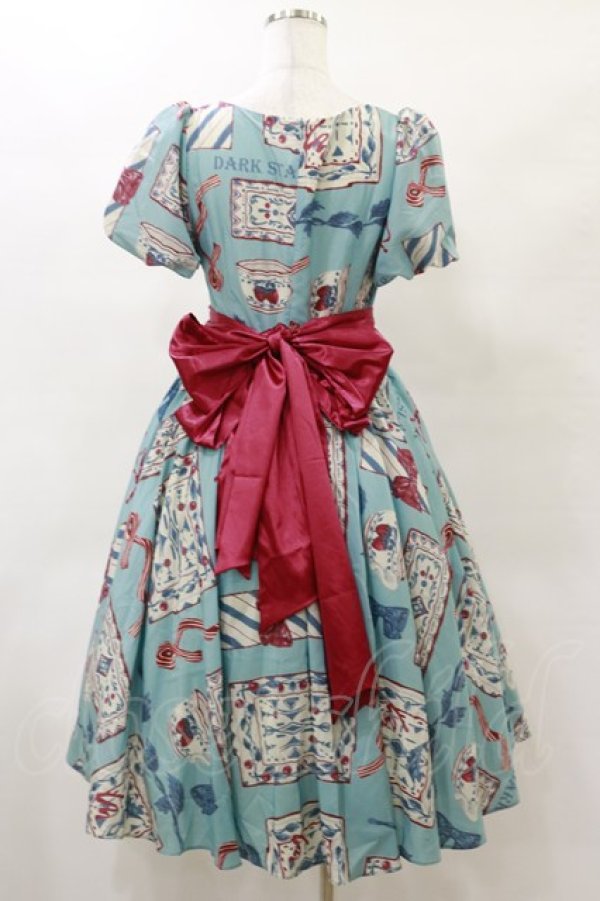 画像5: Dark Star Island（海外ロリータブランド） / Antique Tea Partyワンピース S ブルー H-25-04-26-018-LO-OP-NS-ZH (5)