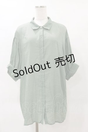画像: axes femme / カラーシアーシャツ M グリーン H-25-04-26-021-AX-BL-NS-ZH