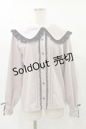 画像: Rojita / ブローチ付きバックレースアップブラウス Free ピンク H-25-04-26-028-LO-BL-NS-ZH