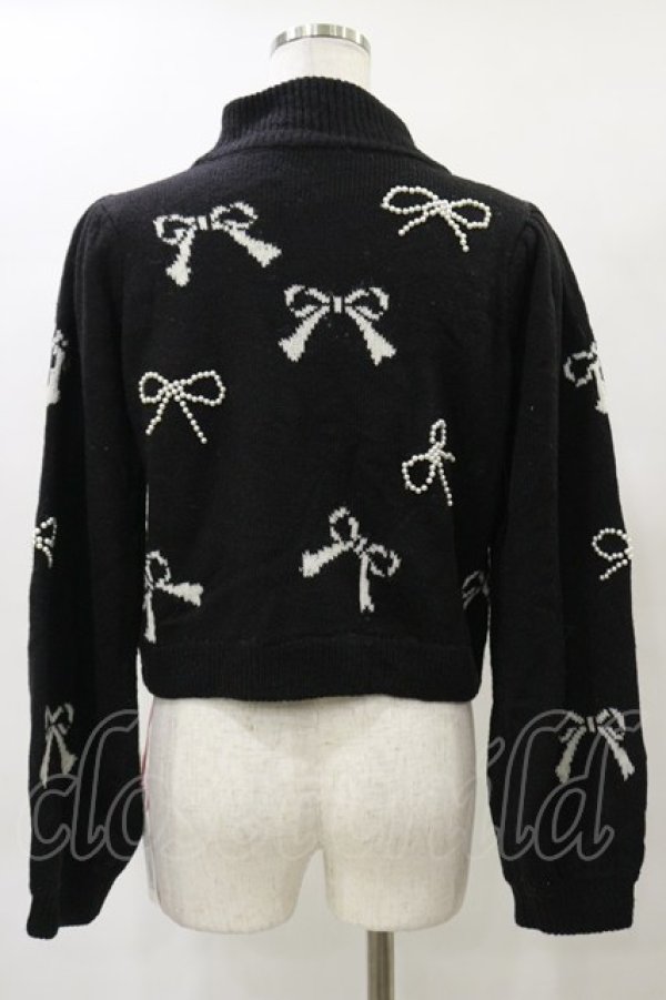 画像2: Swankiss / HB many ribbon knit Free ブラック H-25-04-26-035-CA-TO-NS-ZH (2)