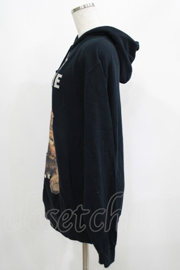 画像2: MILKBOY / NEVER FEED BEAR HOODY  黒 H-25-04-27-044-MB-TO-KB-ZH (2)