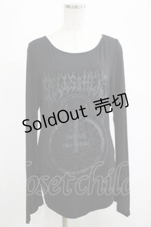 画像: KILL STAR / プリントカットソー L 黒 H-25-04-27-046-SL-TO-KB-ZH