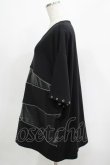 画像2: CIVARIZE / PUレザー切り替えZIPデザインTシャツ  黒 H-25-04-27-047-GO-TS-KB-ZH (2)