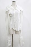 画像1: alice auaa / 二重襟長袖ブラウス  ホワイト H-25-04-27-050-AA-BL-KB-ZH (1)