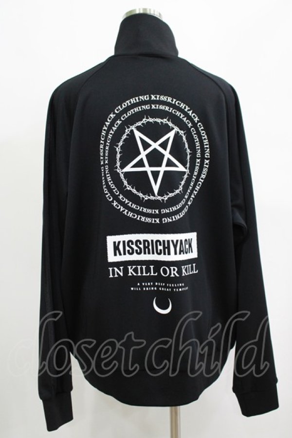 画像3: KRY CLOTHING / プリントZIPジャージ  黒 H-25-04-27-055-EL-TO-KB-ZH (3)