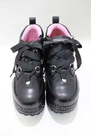 画像: YOSUKE / 厚底スニーカー 23.0 黒 H-25-04-27-074-PU-SH-KB-ZH