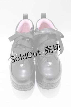 画像: YOSUKE / 厚底スニーカー 23.0 黒 H-25-04-27-074-PU-SH-KB-ZH