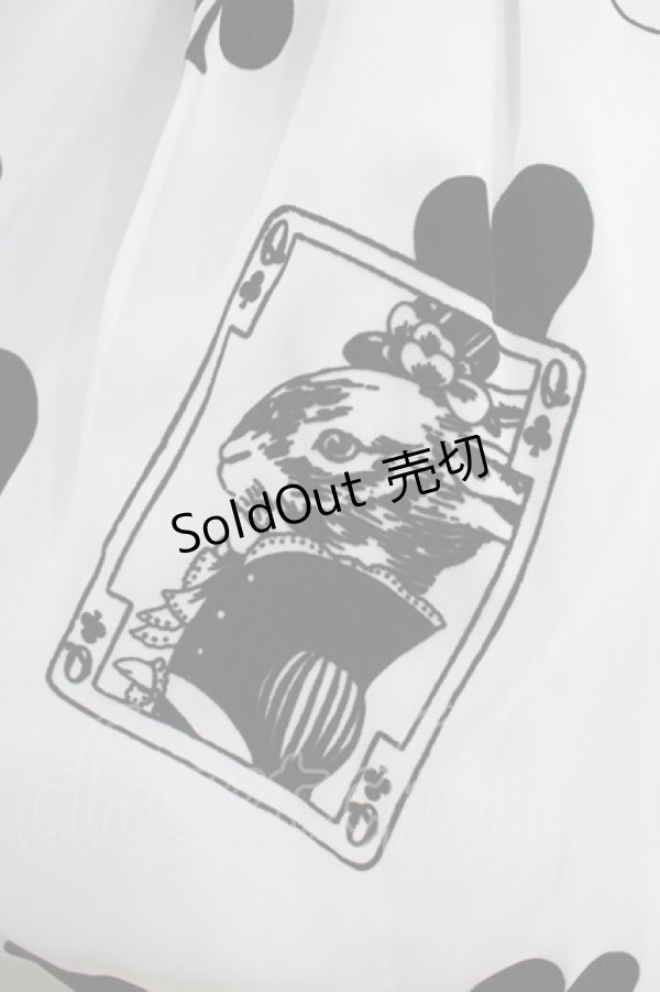 画像4: Leur Getter / トランプフロッキープリントシフォンワンピース M ブルー H-25-04-27-014-LU-OP-KB-ZH (4)