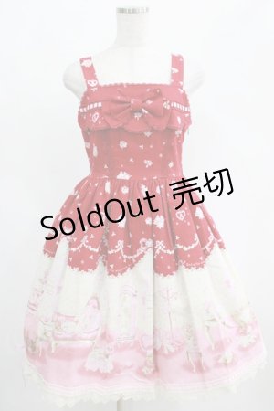 画像: BABY,THE STARS SHINE BRIGHT / Lovely Sweet Room柄リボンジャンパースカート Free エンジ H-25-04-28-001-BA-OP-NS-ZH
