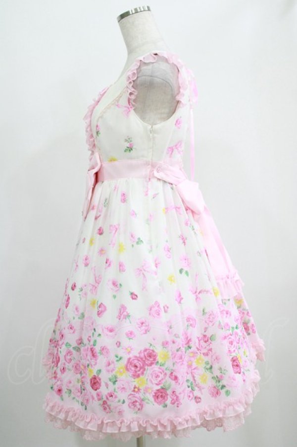 画像2: Angelic Pretty / Powder Roseフリルジャンパースカート Free シロ H-25-04-28-003-AP-OP-NS-ZH (2)