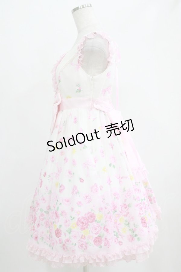 画像2: Angelic Pretty / Powder Roseフリルジャンパースカート Free シロ H-25-04-28-003-AP-OP-NS-ZH (2)