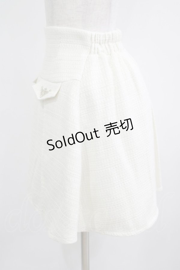 画像2: axes femme POETIQUE / フラップデザインツィードスカート M オフ H-25-04-28-027-AX-SK-NS-ZH (2)