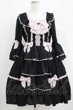 画像: axes femme kawaii / メアリー姫袖ドレス M ブラック H-25-04-28-028-AX-OP-NS-ZH