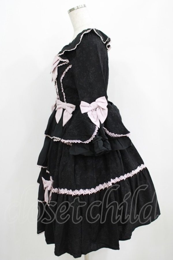 画像2: axes femme kawaii / メアリー姫袖ドレス M ブラック H-25-04-28-028-AX-OP-NS-ZH (2)