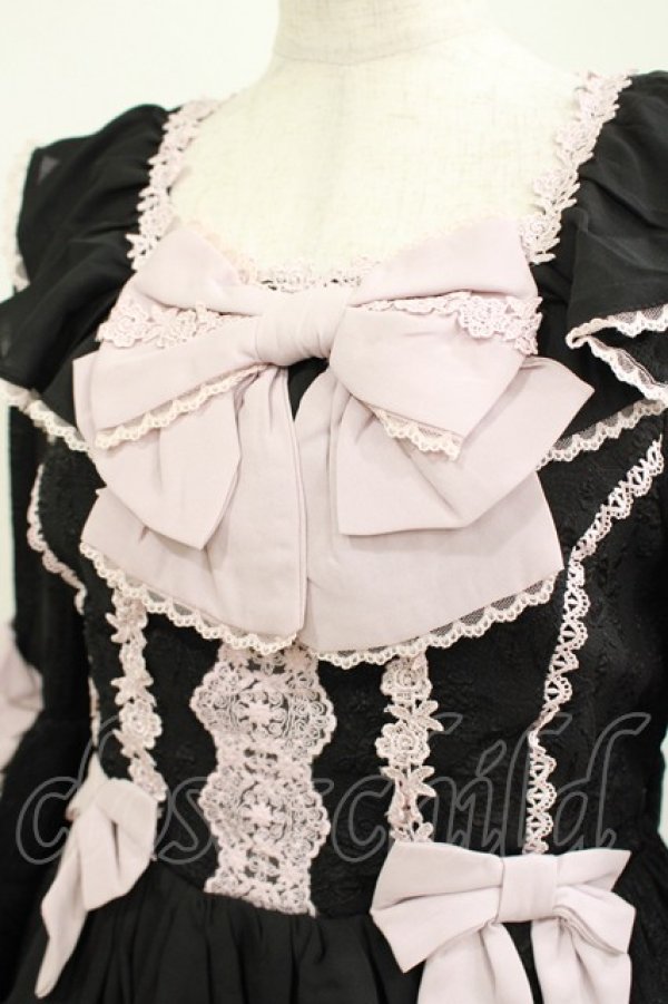 画像4: axes femme kawaii / メアリー姫袖ドレス M ブラック H-25-04-28-028-AX-OP-NS-ZH (4)
