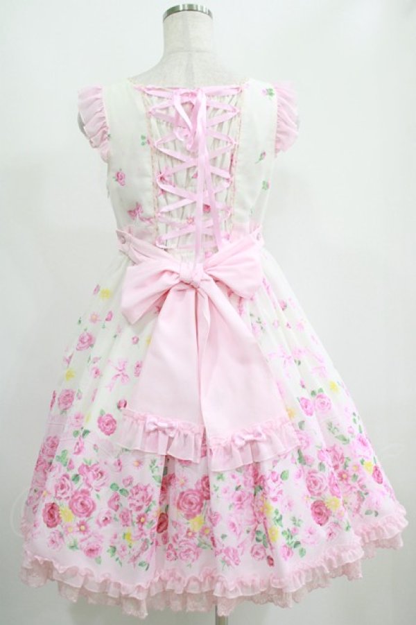 画像3: Angelic Pretty / Powder Roseフリルジャンパースカート Free シロ H-25-04-28-003-AP-OP-NS-ZH (3)