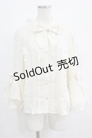 画像: axes femme kawaii / 姫袖7分丈ブラウス M アイボリー H-25-04-28-034-AX-BL-NS-ZH