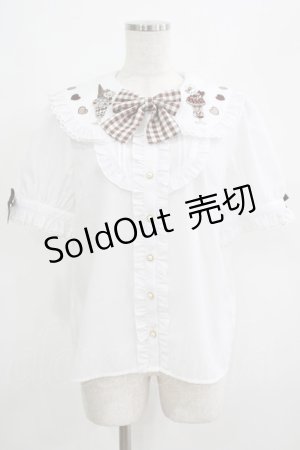 画像: Amavel / Dreaming Animal Parfait ブラウス Free オフ/ブラウン H-25-04-28-038-CA-BL-NS-ZH