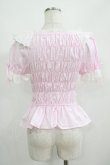 画像3: Angelic Pretty / シャーリングオフショルダーブラウス Free ピンク H-25-04-28-040-AP-BL-NS-ZH (3)
