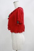 画像2: Angelic Pretty / Wrapping Cherryニットボレロ Free レッド H-25-04-28-042-AP-TO-NS-ZH (2)
