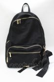 画像2: Maison de FLEUR / 撥水加工ポケットリボンリュック  ブラック H-25-04-28-053-LO-BG-NS-ZH (2)