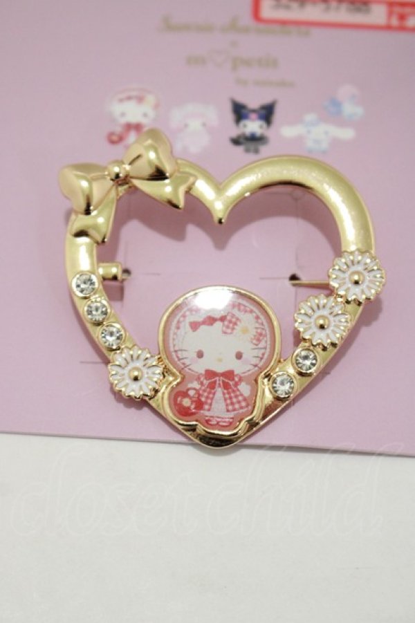 画像2: m petit by misako / サンリオキャラクターズコラボ AMキティブローチ  ゴールド H-25-04-28-070-LO-AC-NS-ZH (2)