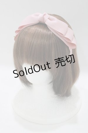 画像: m petit by misako / NINA'sコラボ AM*NIリボンカチューシャ  ピンク H-25-04-28-072-LO-AC-NS-ZH