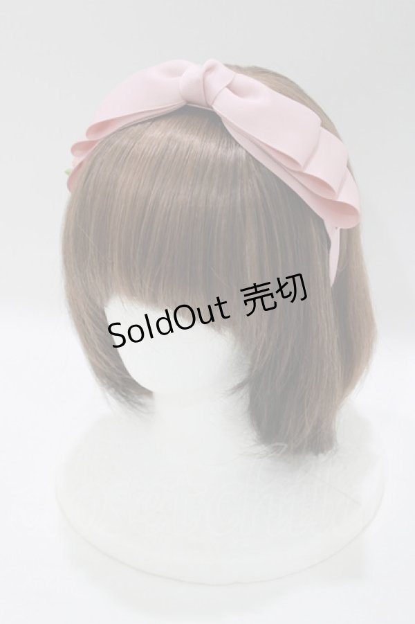 画像1: m petit by misako / NINA'sコラボ AM*NIリボンカチューシャ  ピンク H-25-04-28-072-LO-AC-NS-ZH (1)